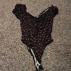 Floral body suit